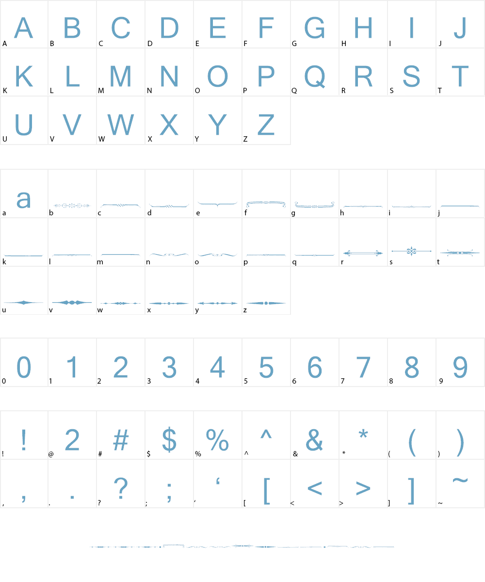 Sughayer Separates 6 Font Character